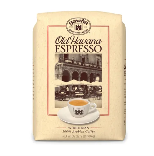 Gaviña Old Havana espresso whole bean coffee