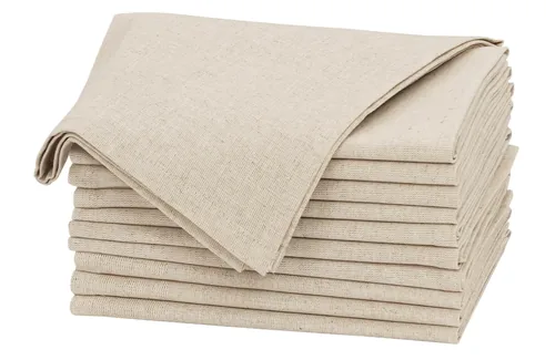 Natural linen napkin set for Japandi table styling